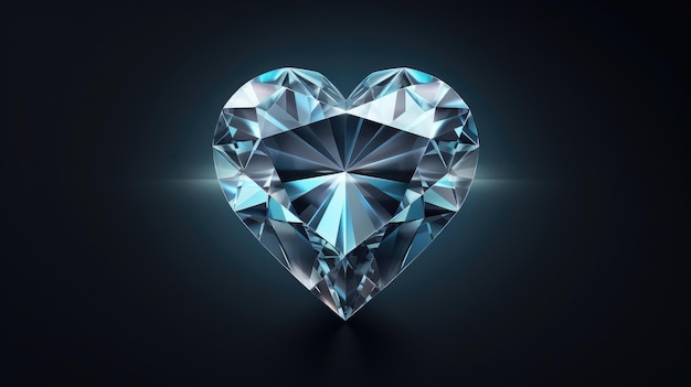 Un corazón hecho de diamantes.