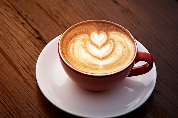 corazón de latte art