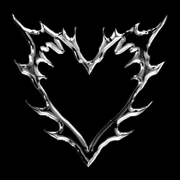 un corazón con la letra v en el medio