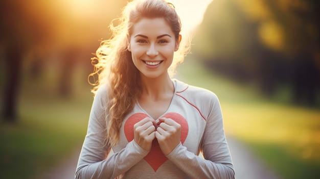 el corazón en las manos de una mujer