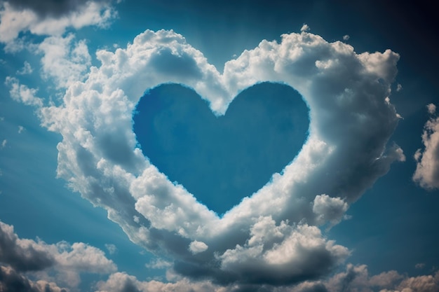 Un corazón en las nubes