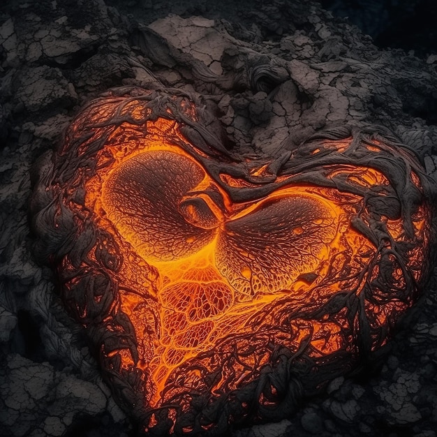 El corazón pulsante de un pozo volcánico en ebullición