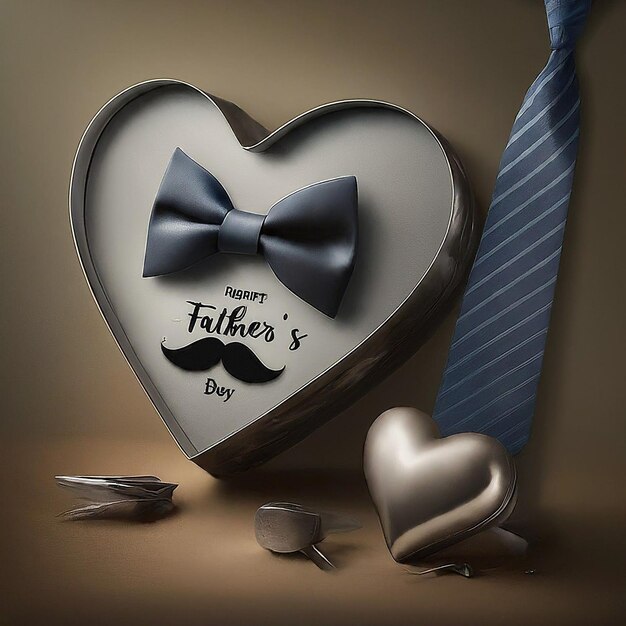 un corazón que dice " día de los padres " en la parte inferior