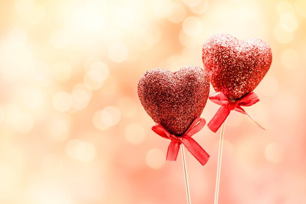 corazón rojo con amor por San Valentín y el día más dulce