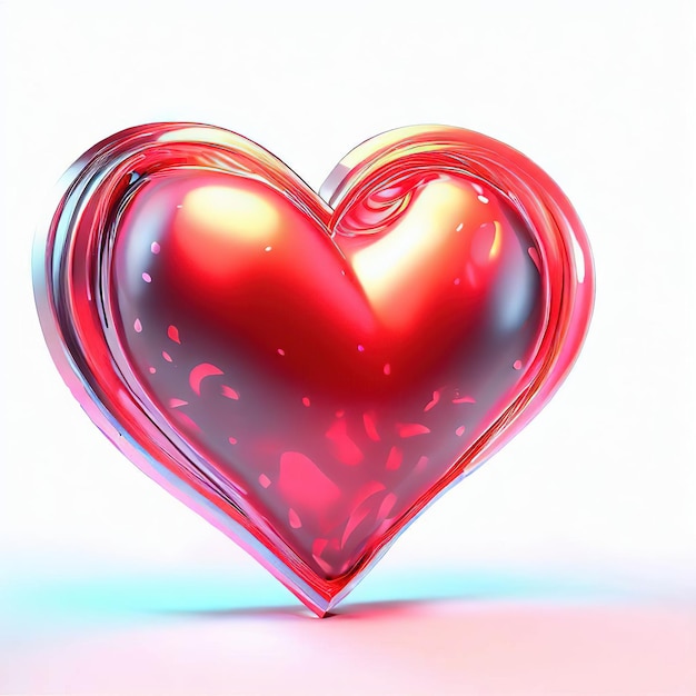 Un corazón rojo con la palabra amor en él.