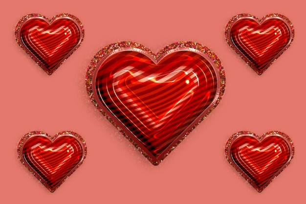corazón rojo