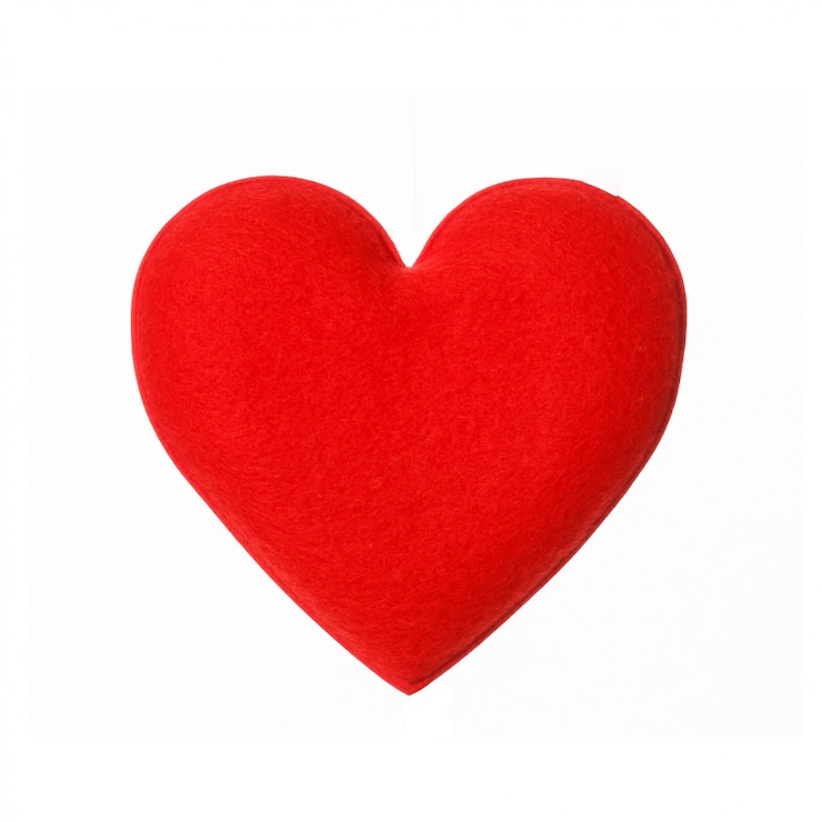 Corazón rojo.