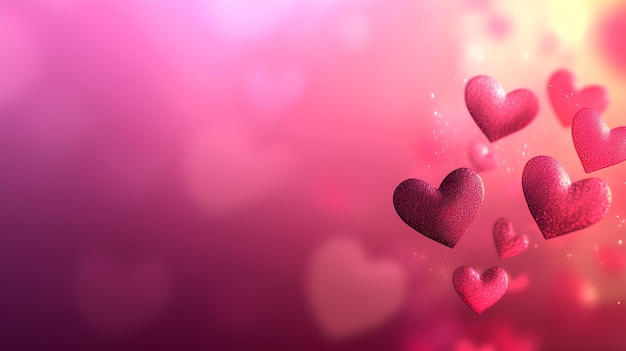 un corazón rosa con un corazón rojo en la parte inferior