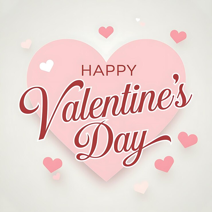 un corazón rosa con un fondo rosa con un corazón rosa en el centro ilustración del Día de San Valentín