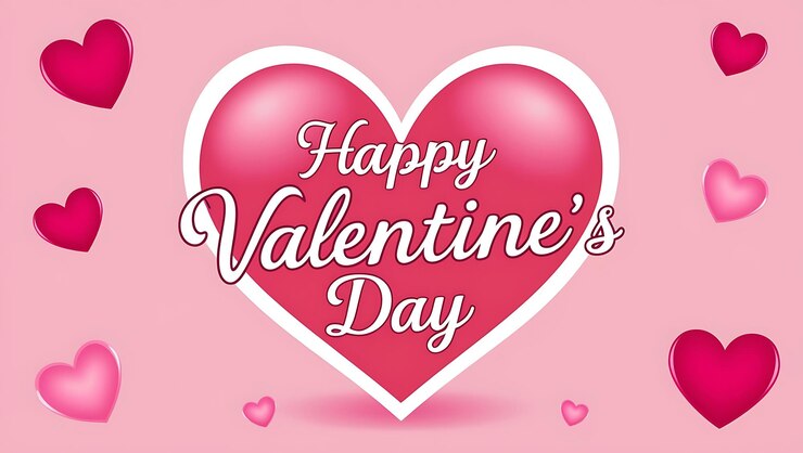 un corazón rosa con un fondo rosa con un Fondo rosa con un corazón rosa Día de San Valentín