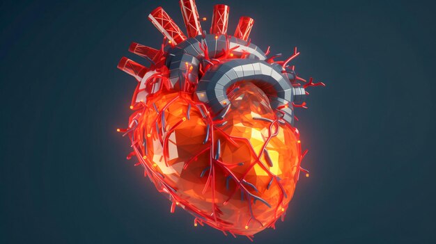 Corazón sangriento una imagen generativa de IA