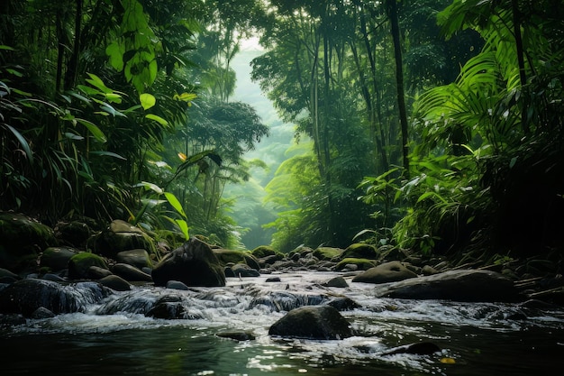 En el corazón de la selva tropical, foto de vida silvestre.