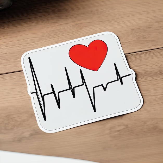 corazón en tablero de madera símbolo del corazón en la mesa con estetoscopio