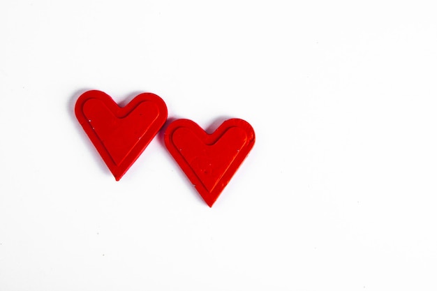 Corazón para la tarjeta de felicitación del día de San Valentín. El amor es.