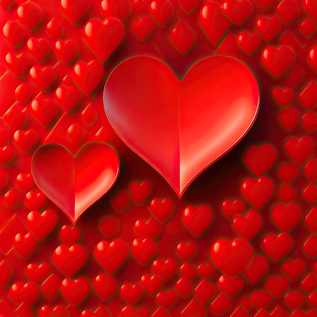 corazones rojos