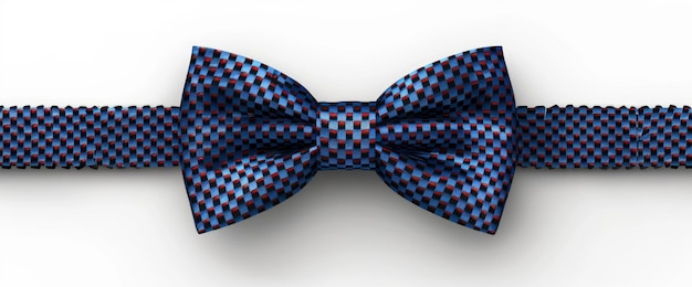 Corbata de polvo vectorial para el día del padre diseño 3D realista seda azul a cuadros corbata de pollo