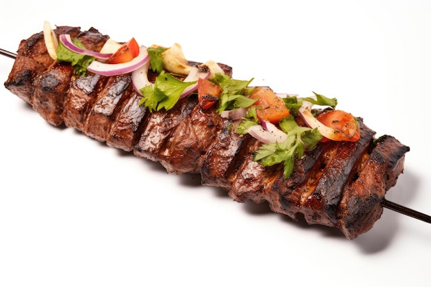 Cordero o carnero asado tradicional del Medio Oriente comúnmente servido en cocina mediterránea y árabe.