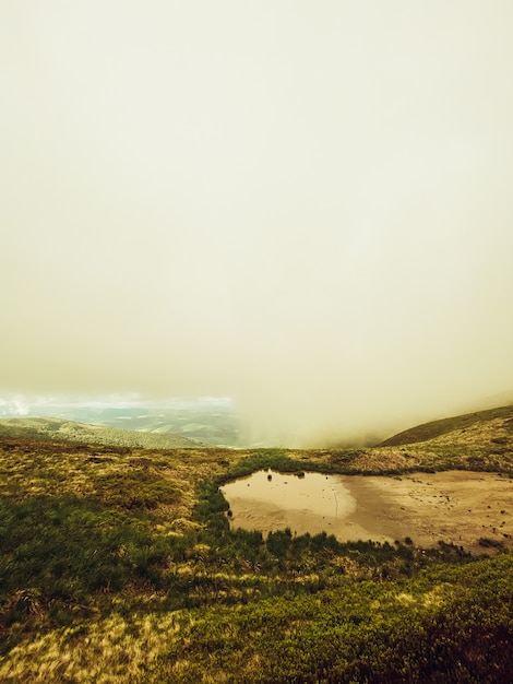 Foto cordillera borzhavsky cárpatos ucrania paisaje de montaña