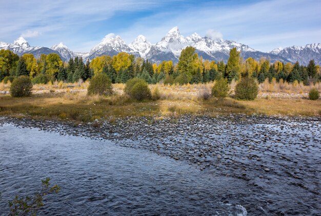 Foto cordillera dentada grand teton