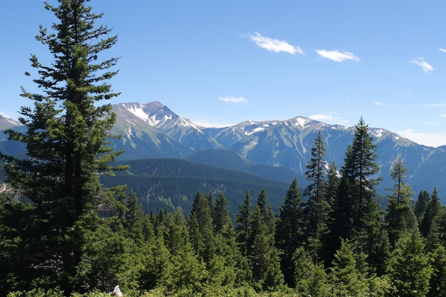 una cordillera con una montaña en el fondo