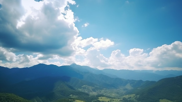 Una cordillera en las montañas