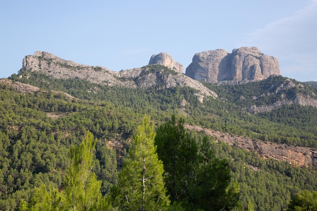 Cordillera en el Parque Nacional de Ports, Tarragona, España