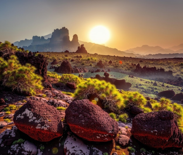cordillera rocosa hermoso acantilado colorido desierto senderismo