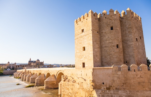 Cordoba-Brücke in Spanien - Sonnenuntergang, Detail von 16 Arkaden