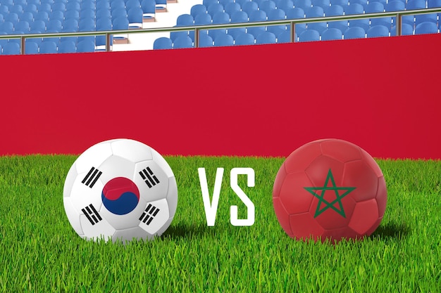 Corea del Sur vs Marruecos en el estadio