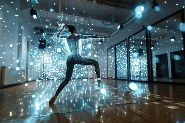 Coreógrafo con IA en el estudio de baile AIG60