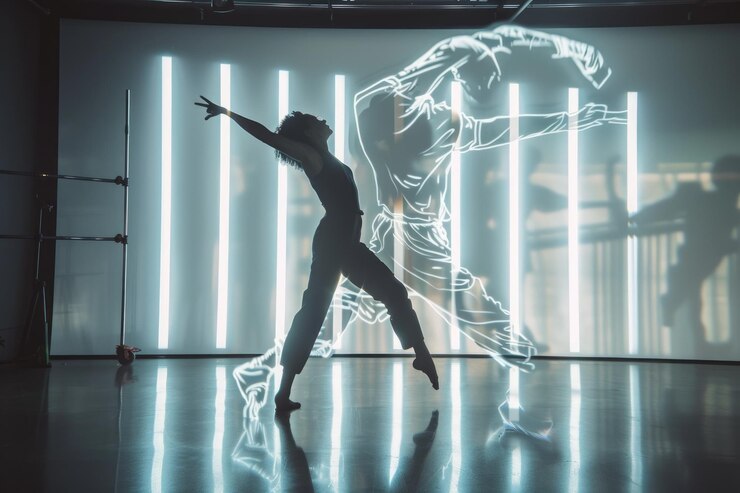 Foto coreógrafo con ia en el estudio de danza moderna aig60
