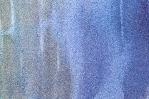 Cores dos azuis marinhos e do cinza da arte abstracta. pintura em aquarela sobre tela.