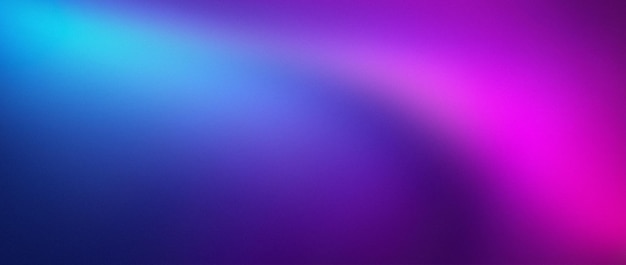 Cores neon fluem efeito de textura granulada roxo rosa azul fundo gradiente desfocado design de banner futurista