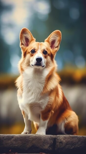 Foto el corgi galés de pembroke