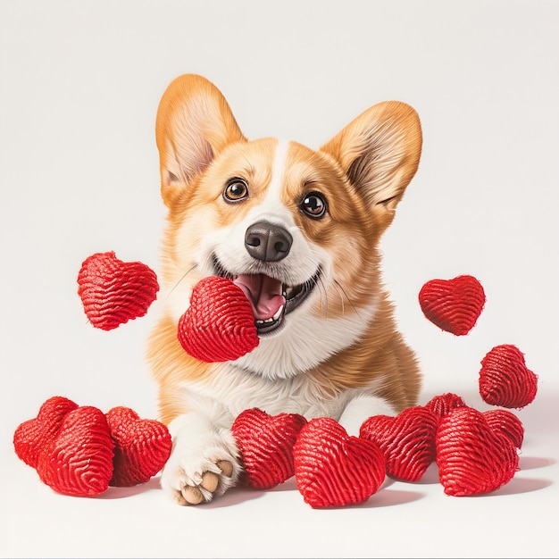 Corgi-Valentinstag