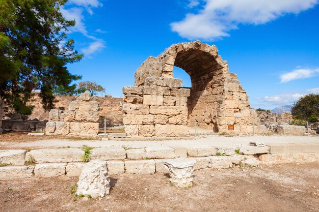 Corinto antiguo en Grecia