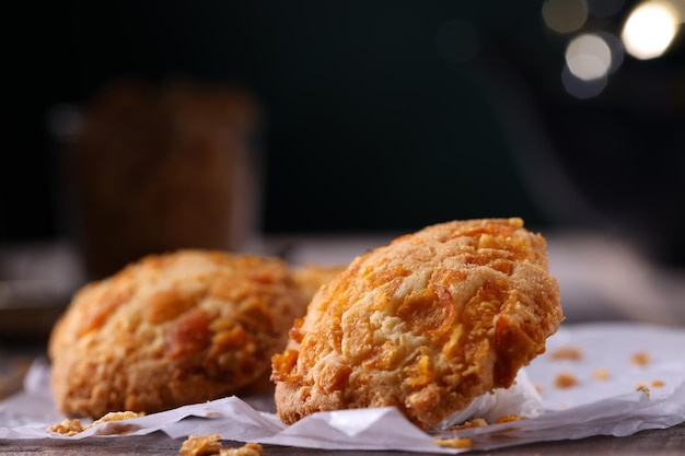 Corn Flakes Cookies galletas caseras dispuestas maravillosamente