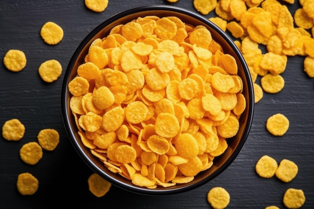 Cornflakes auf der Küche, professionelle Werbung für Food-Fotografie