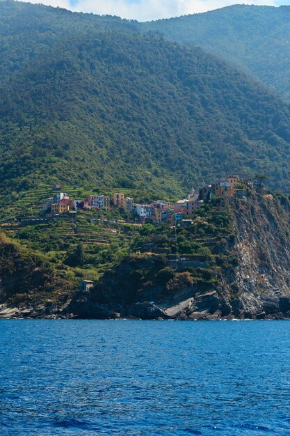 Corniglia vom Schiff Cinque Terre