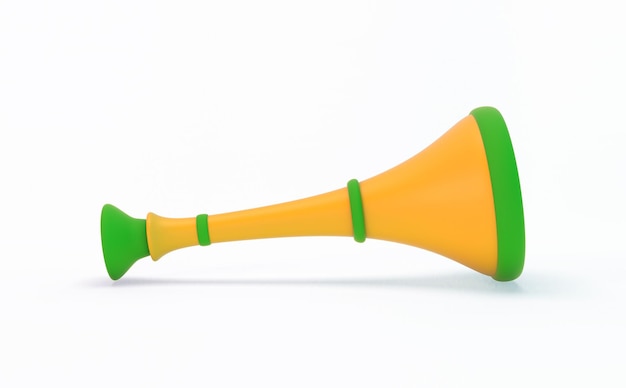 Corno Vuvuzela Lado Esquerdo Com Fundo Branco