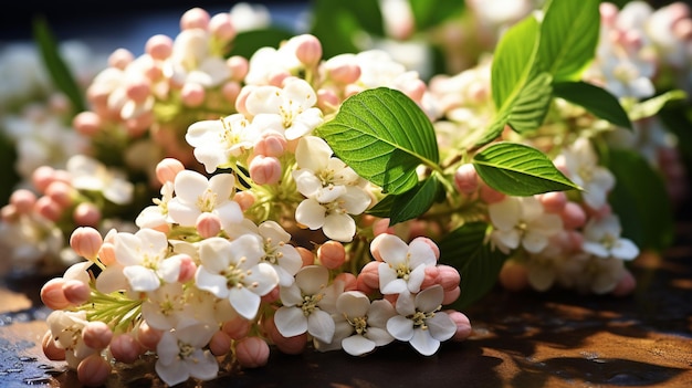 coroa de noiva spirea HD 8K papel de parede Imagem fotográfica