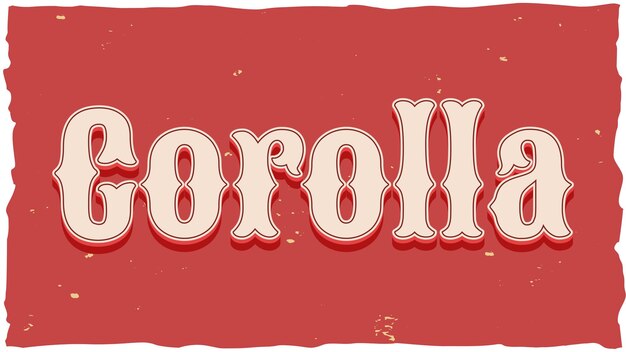 Corolla Vintage-Text