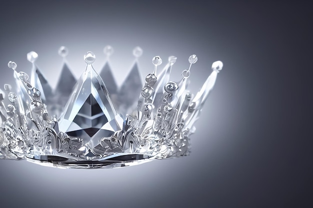 Una corona con una corona de diamantes en ella.