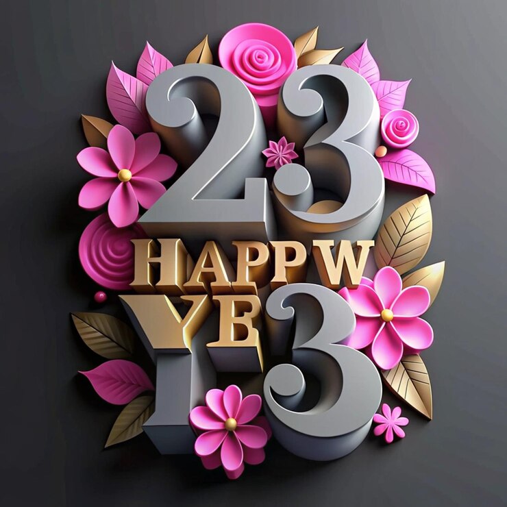 Foto una corona de flores doradas y rosas con el número 27 en ella
