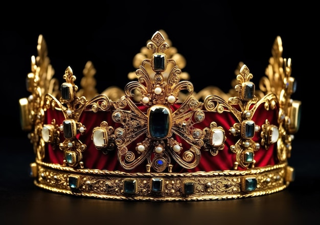 La corona de oro de la reina