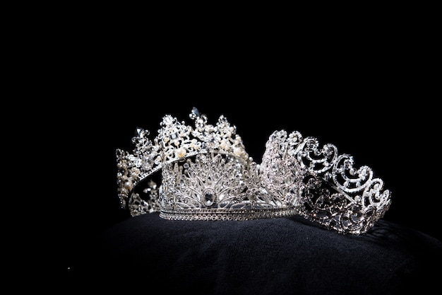 Corona de plata con diamantes para el concurso de belleza Miss Pageant