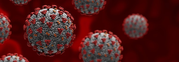 Corona Virus Coronavirus Epidémico Pandemia Covid19 Concepto 3d renderizar ilustración