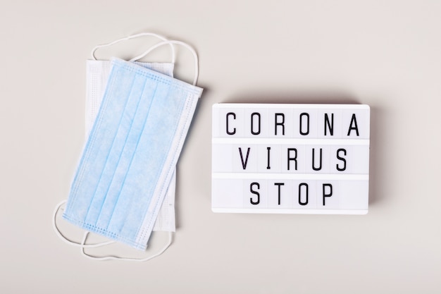 Coronavirus-Ausbruch und Schutzmasken