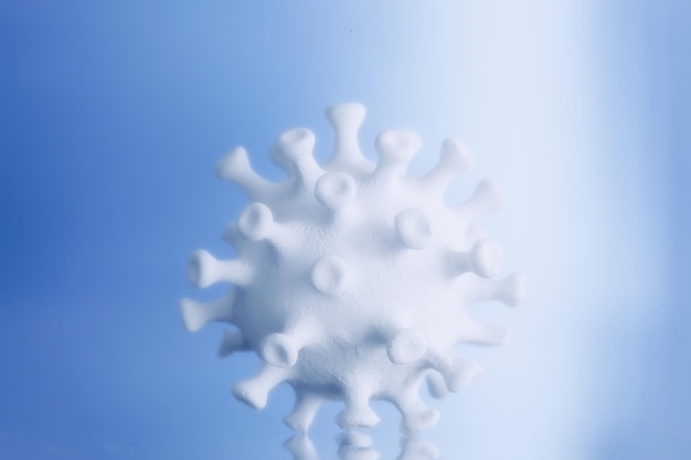 Coronavirus-Modell, abstrakter Hintergrund, Viruskontrolle, Coronavirus-Pandemie
