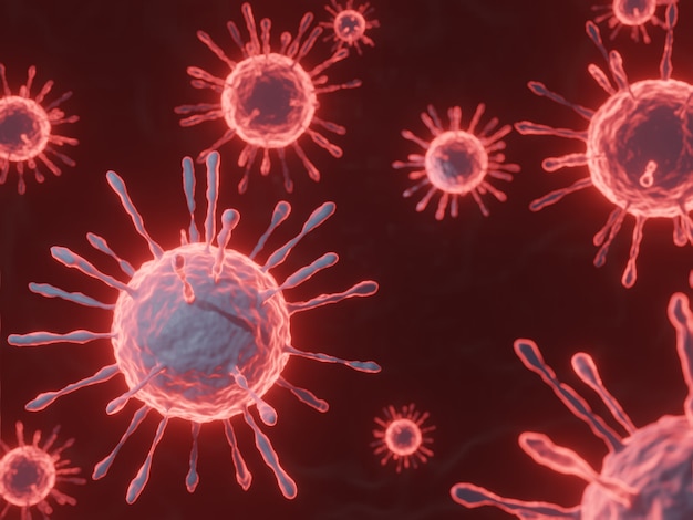 Coronavirus- oder Corona-Virus-Konzept. Covid-19